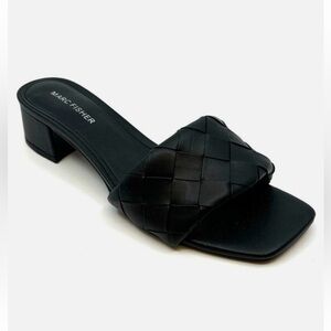 Marc Fisher Black Leather Clogs